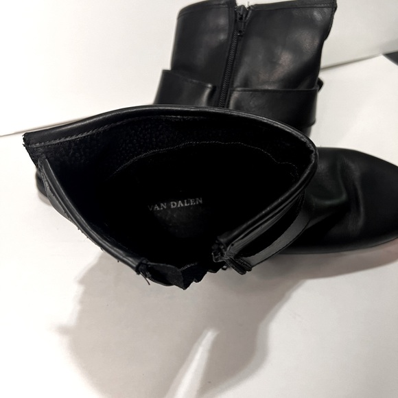Van Dalen Chelsea Black Ankle Boots with Silver Buckle - Picture 7 of 8